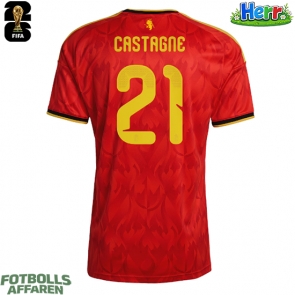 Belgien Timothy Castagne #21 Hemmatröja VM 2026 Kortärmad